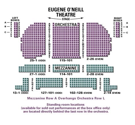 Book of Mormon Broadway Seating Chart | Eugene O'Neill Theatre