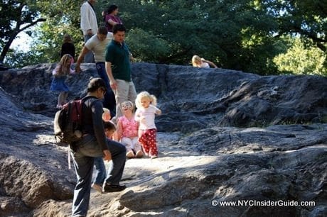 Climbing Rocks in Central Park NY Climbing Rocks in Central Park NY