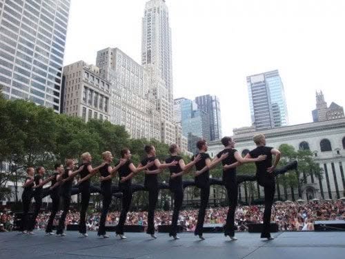 Broadway in Bryant Park