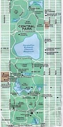Central Park Map New York City