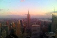 Top of the Rock at Sunset View of Empire State Building Top of the Rock at Sunset View of Empire State Building