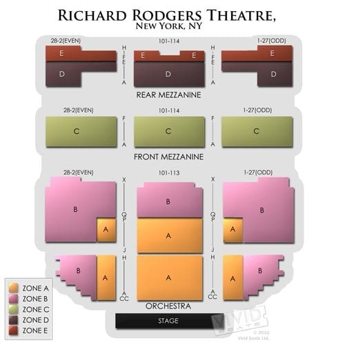 Richard Rodgers Seating Chart