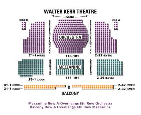 Walter Kerr Theatre Seating Chart