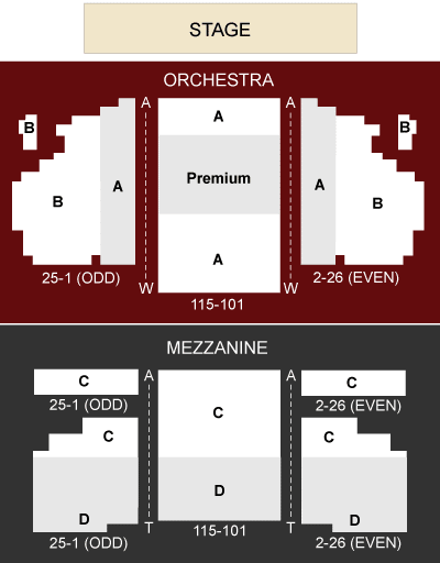 Al Hirschfeld Theatre Seating Chart