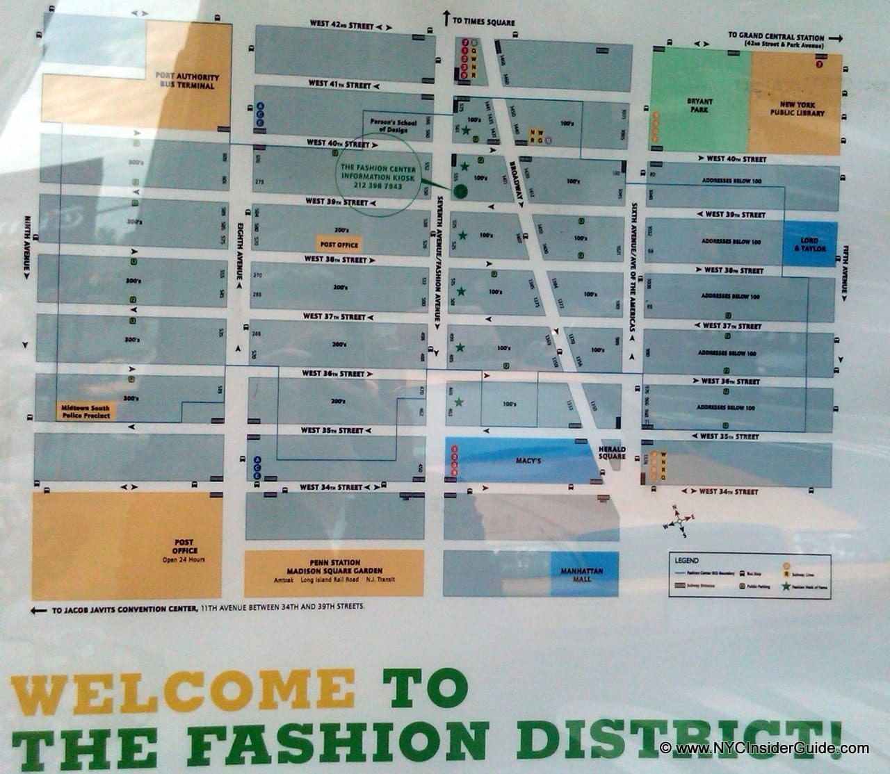 Garment District Fashion Center NYC Free Map Guide Garment District Fashion Center NYC Free Map Guide